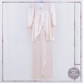 1980s Jessica Lynn Nightgown & Bed Jacket Set