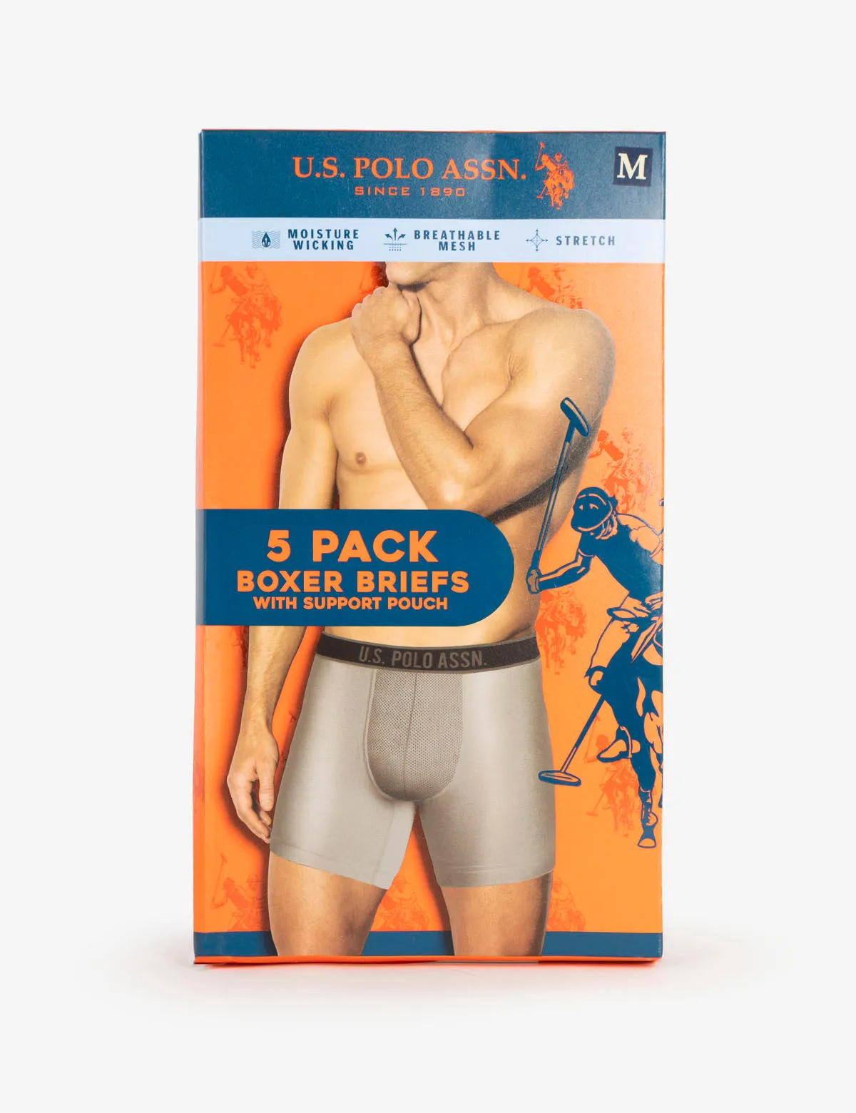 5 PACK STRETCH BOXER BRIEFS