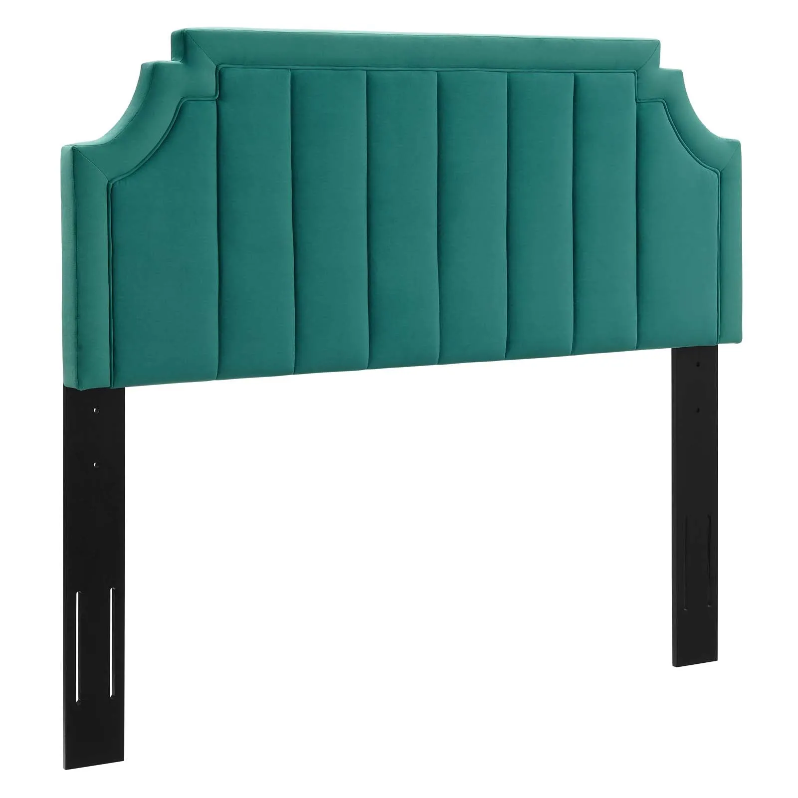 Alyona Channel Tufted Performance Velvet Full/Queen Headboard By Modway - MOD-6347 - Teal