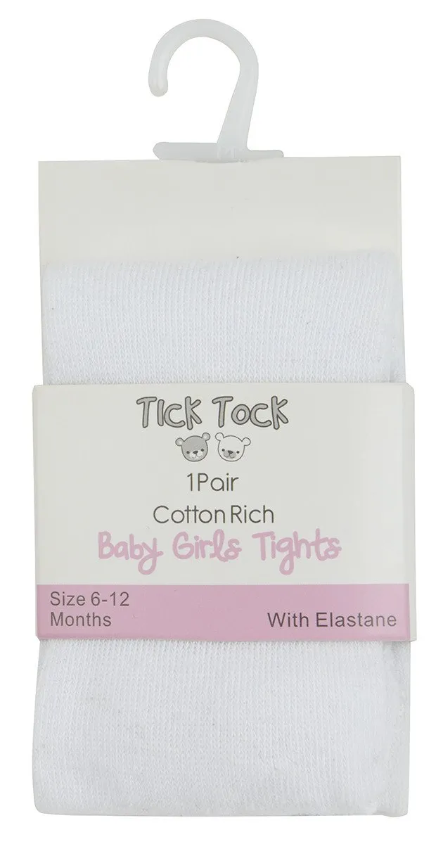 Baby Girl Plain White Tight