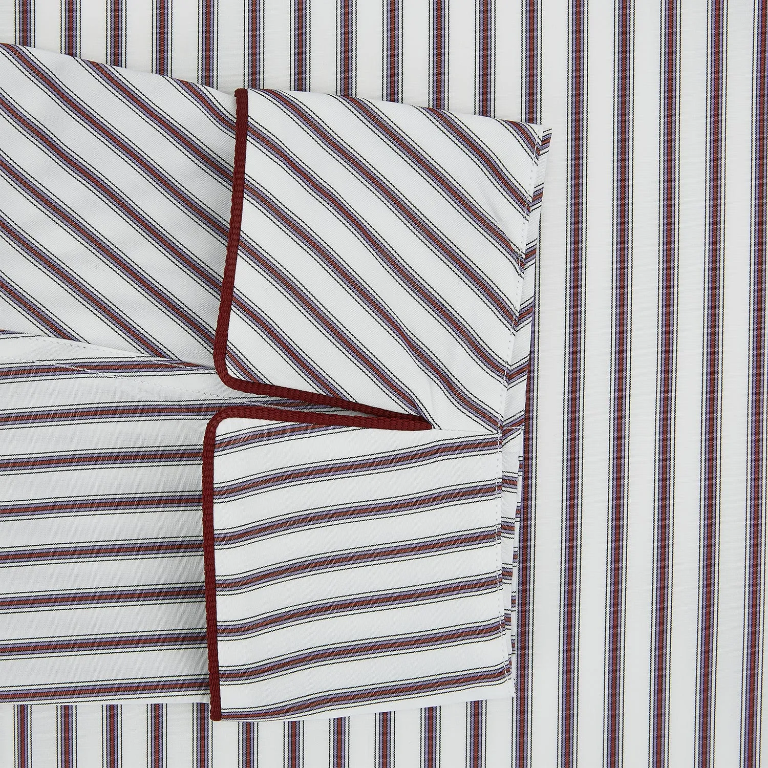 Burgundy Multi Stripe Winston Gown
