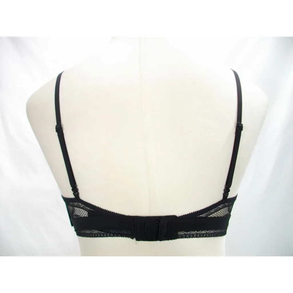 Calvin Klein QF1944 CK Black Obsess Unlined Triangle Wire Free Bra XS X-SMALL Black NWT