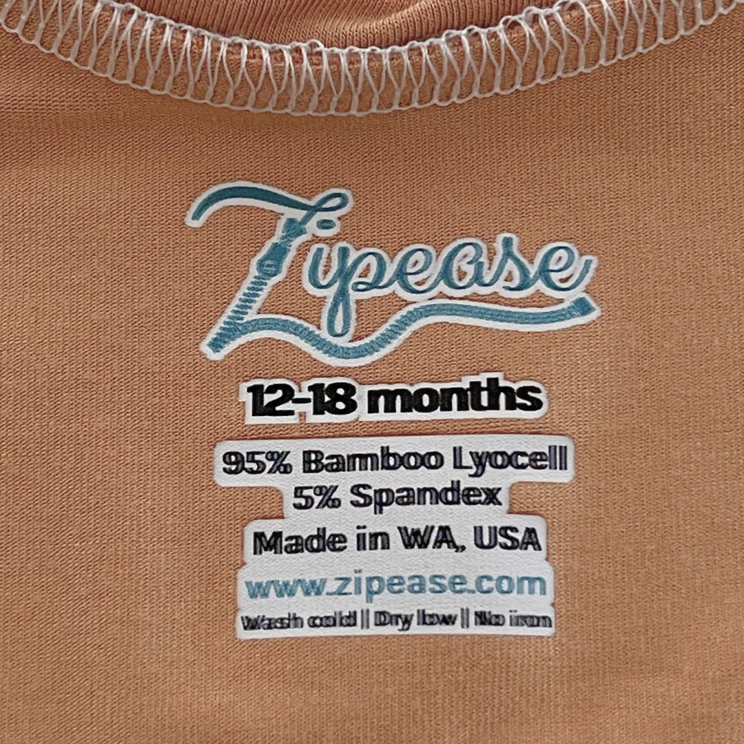 Camel Bamboo Lyocell Zip Romper