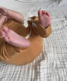 Camel Bamboo Lyocell Zip Romper