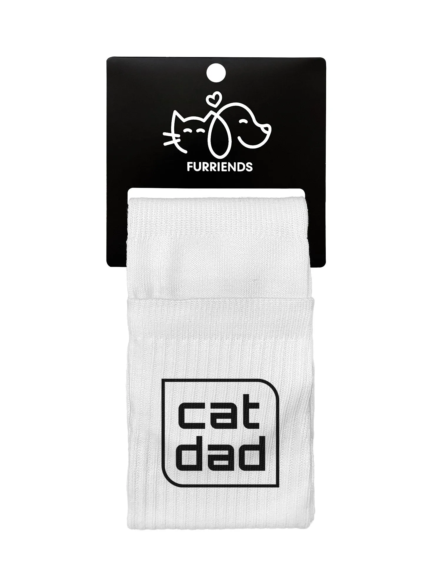 Cat Dad Crew Socks