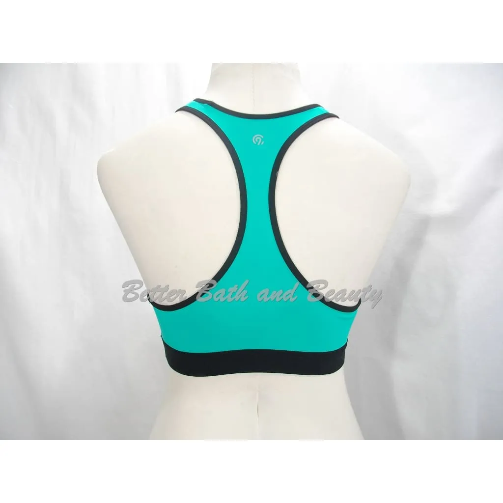 Champion C9 N9649 Power Core Wire Free Sports Bra MEDIUM Breezy Green Geometric Print NWT
