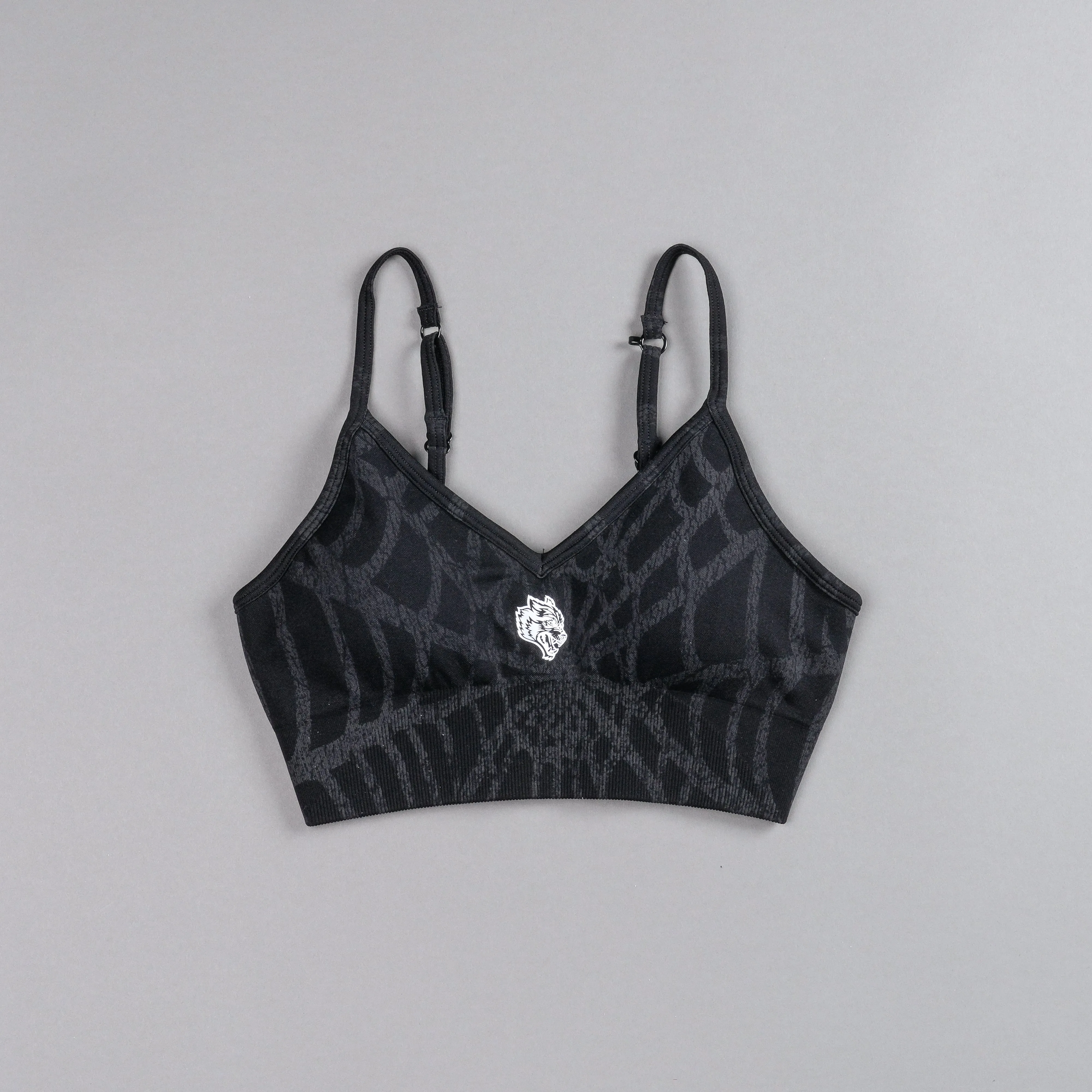 Chopper "Everson Seamless" Sports Bra in Black Symbiote Web V2