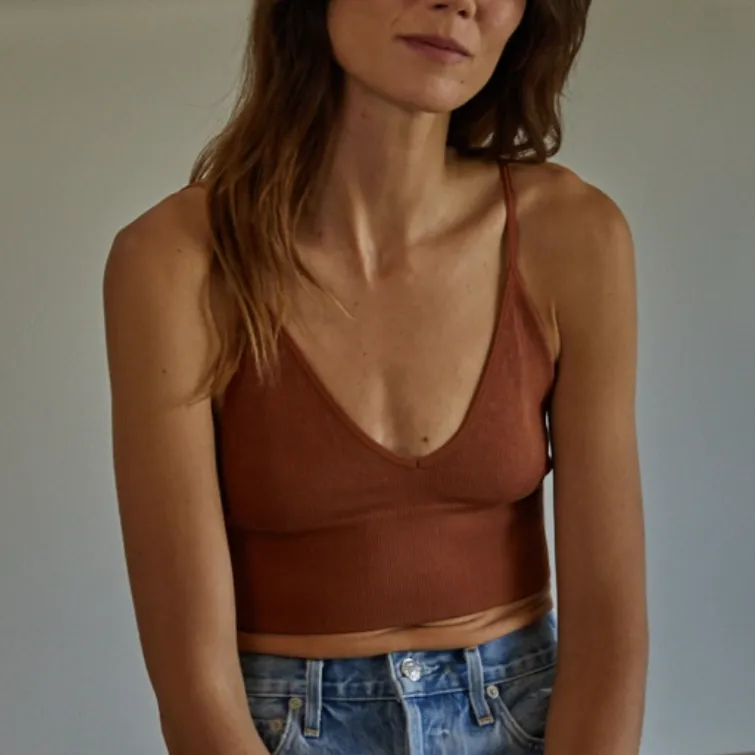 Daily Wear Triangle Ribbed Seamless Brami