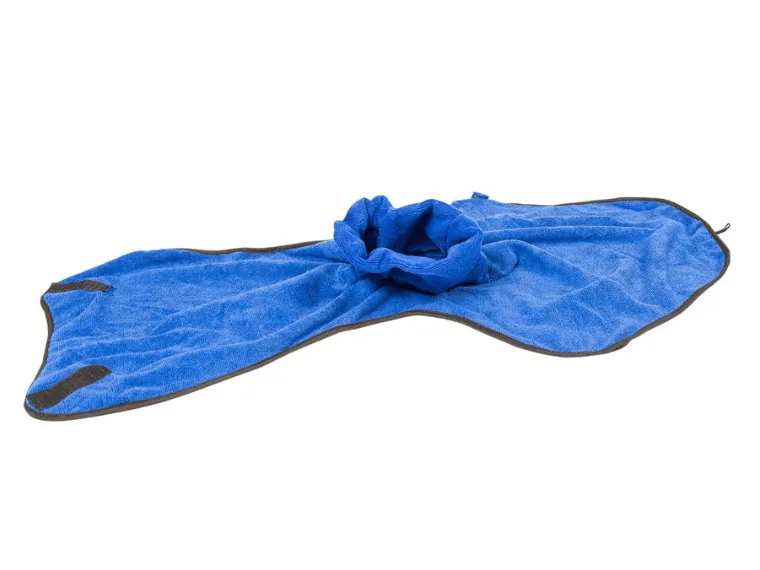 Dog Bathrobe Microfiber L - 40cm blue