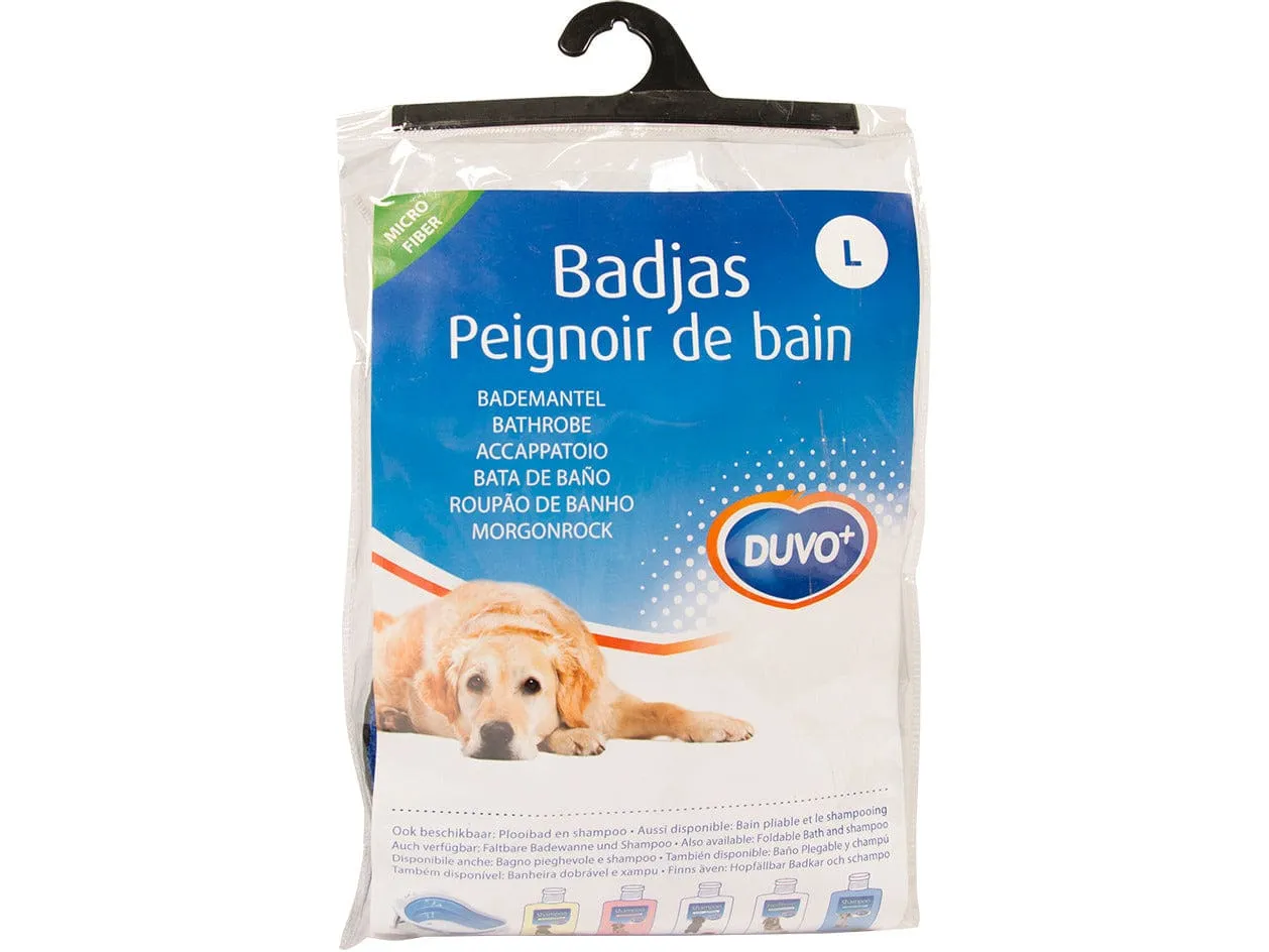 Dog Bathrobe Microfiber L - 40cm blue