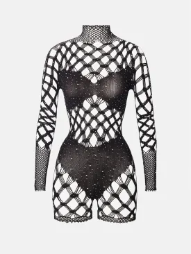 Dollar Playsuit Black