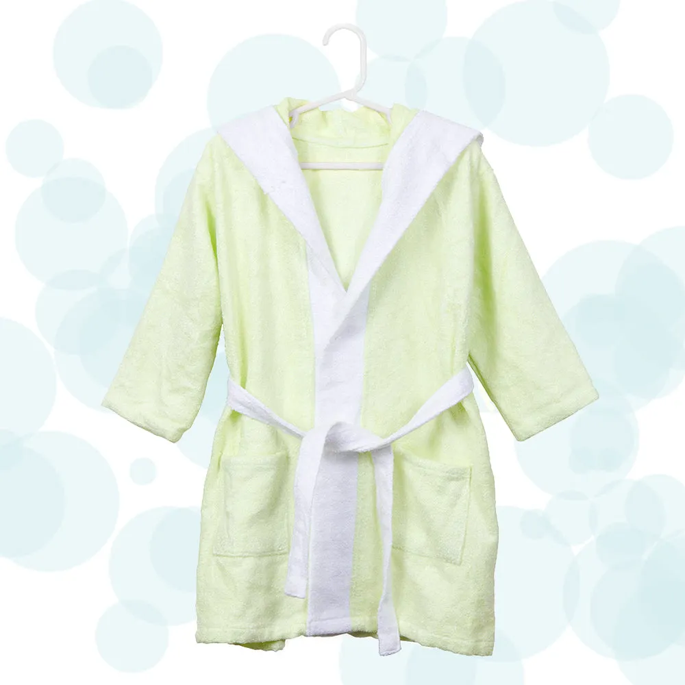 Fancy Fluff Bamboo Cotton Bathrobe - Dino