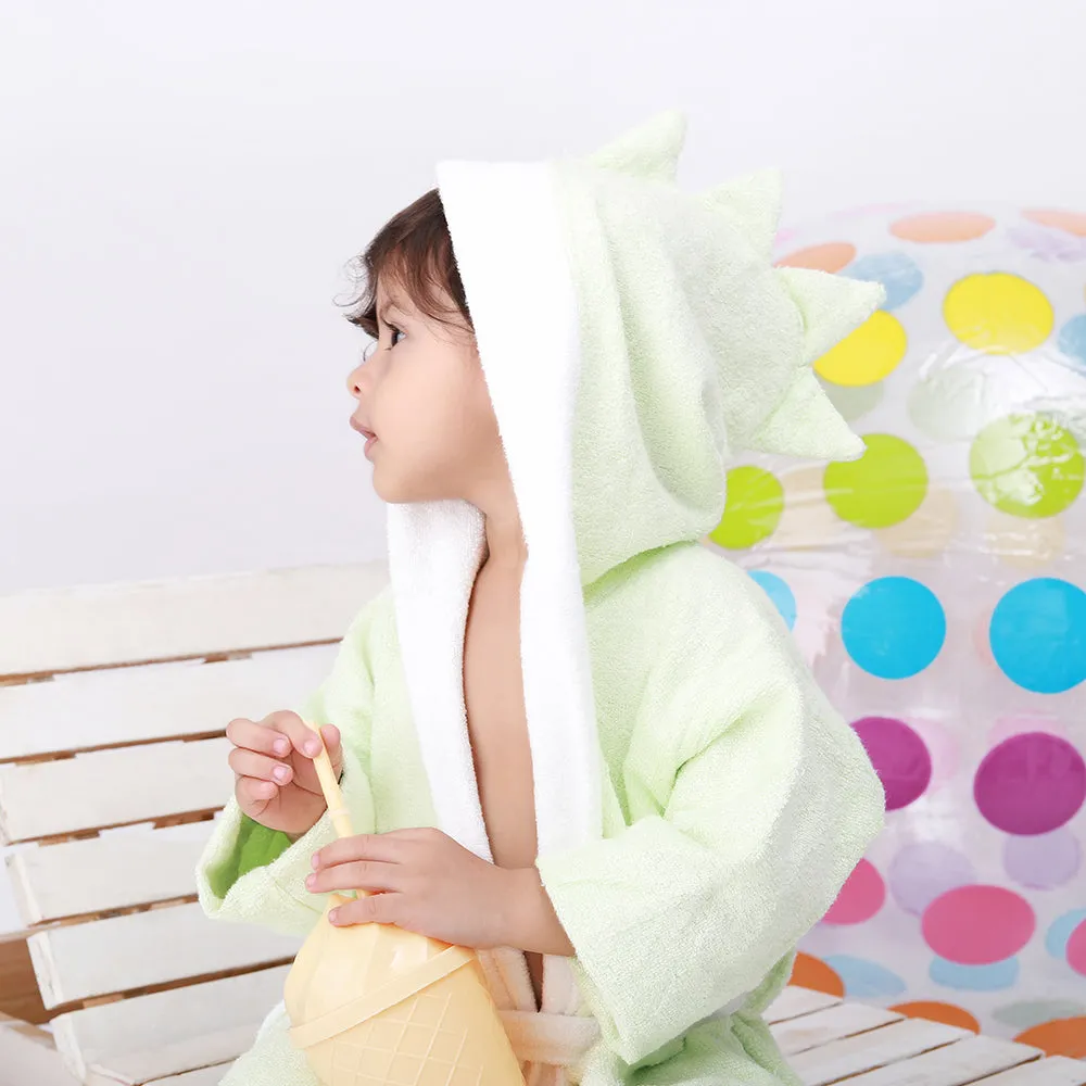 Fancy Fluff Bamboo Cotton Bathrobe - Dino