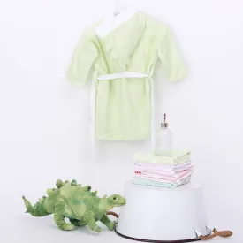 Fancy Fluff Bamboo Cotton Bathrobe - Dino