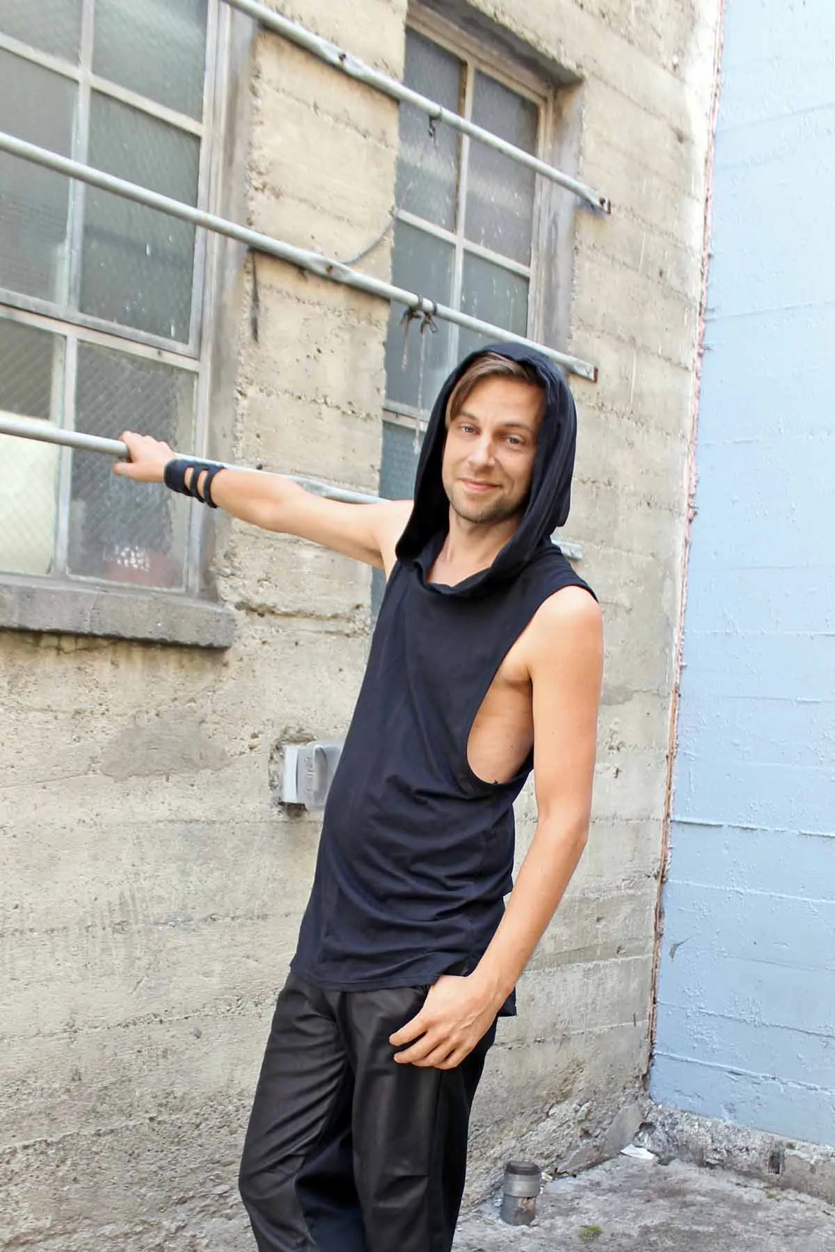 Five and Diamond Hooded Tank