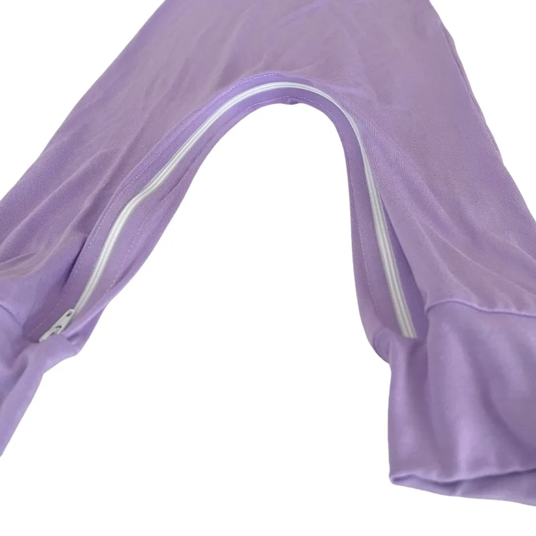 Lavender Bamboo Lyocell Zip Romper