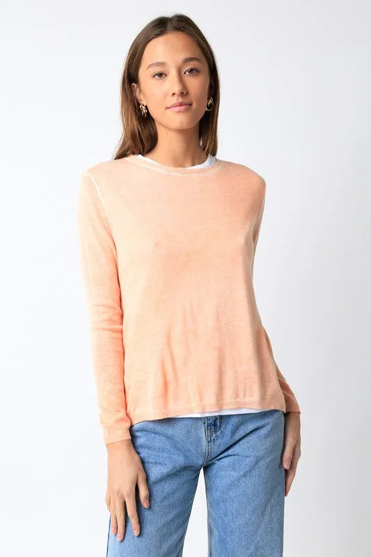 Megan Illusion Lightweight Sweater"