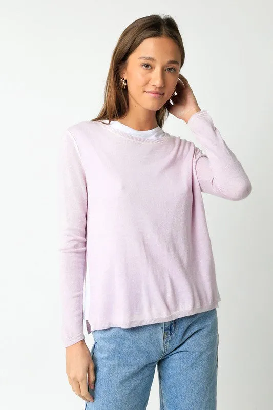 Megan Illusion Lightweight Sweater"