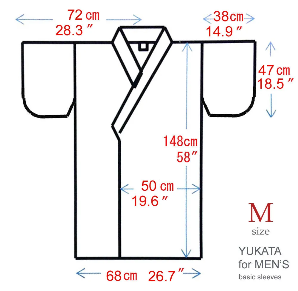 Men's Yukata Robe Japanese Summer Kimono -  Bamboo & Dragon