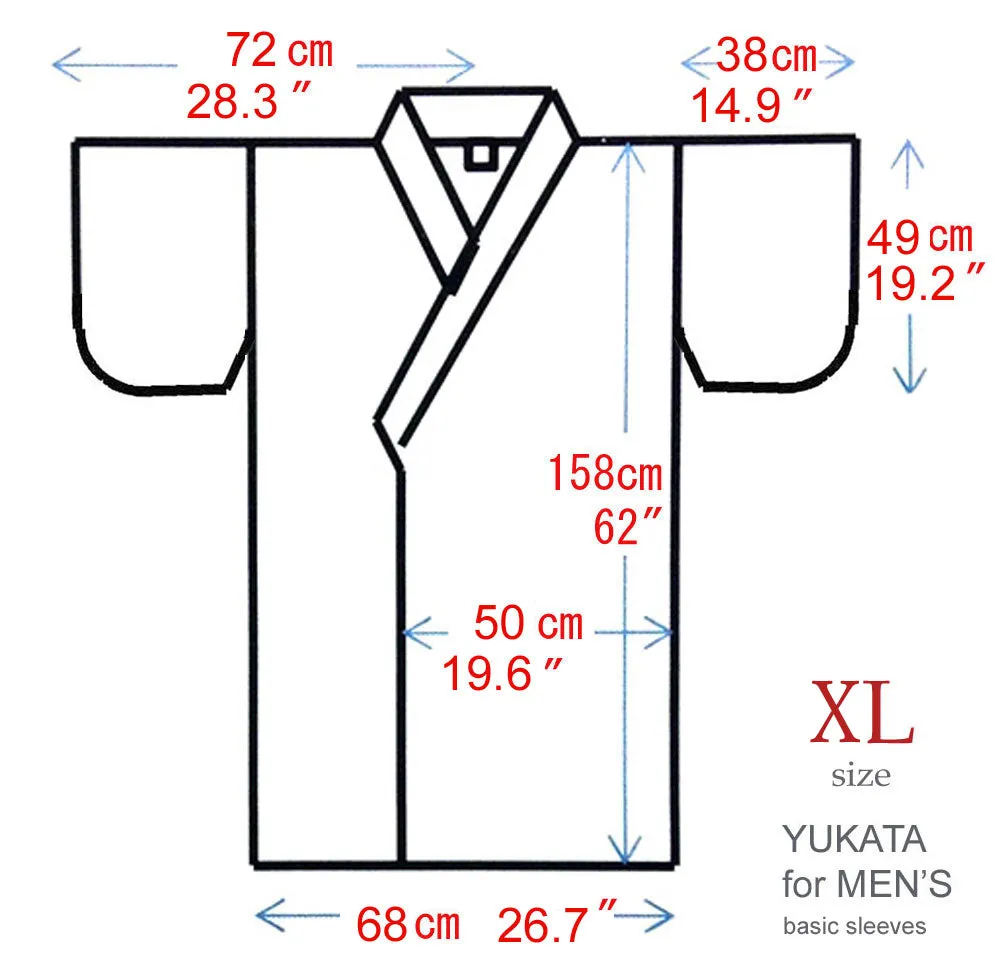 Men's Yukata Robe Japanese Summer Kimono -  Bamboo & Dragon
