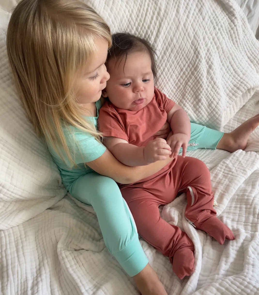 Mint Bamboo Lyocell Zip Romper