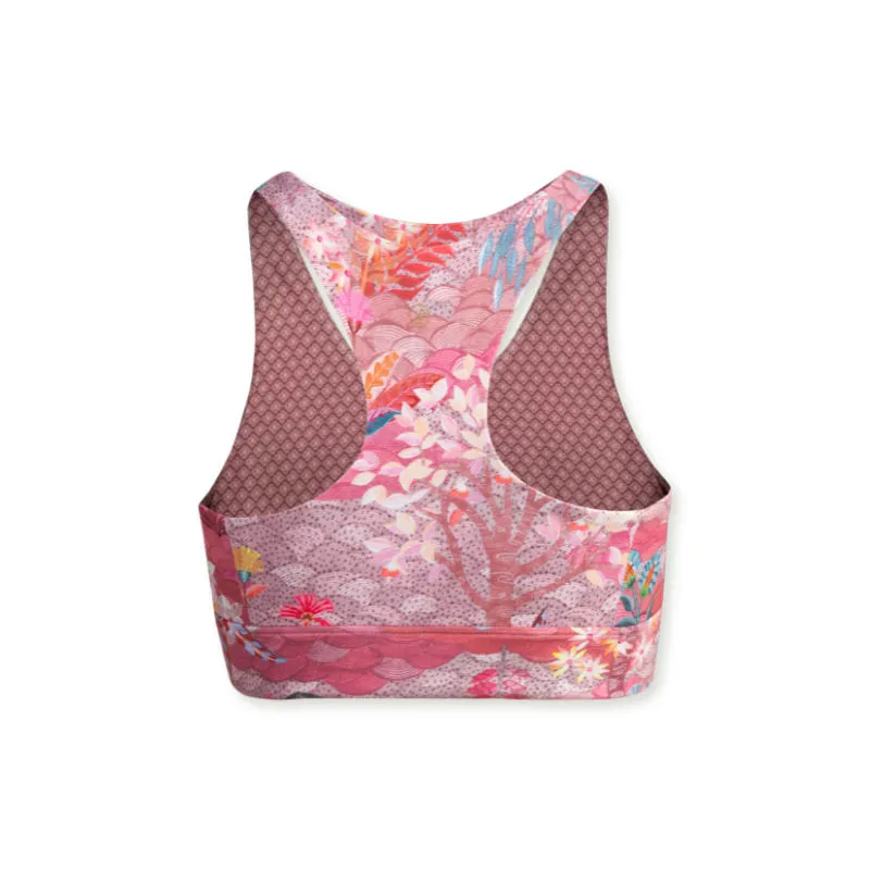 PIP Studio Garden Pink Tahnee Crop Sport Top