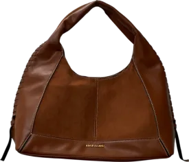 River Island Whipstitch Slouch Bag In Brown