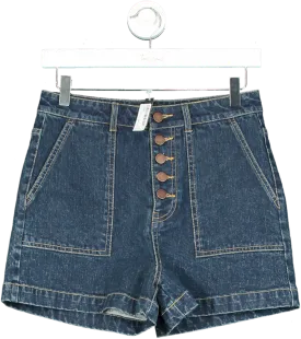 WYSE LONDON Blue Denim Shorts UK 8